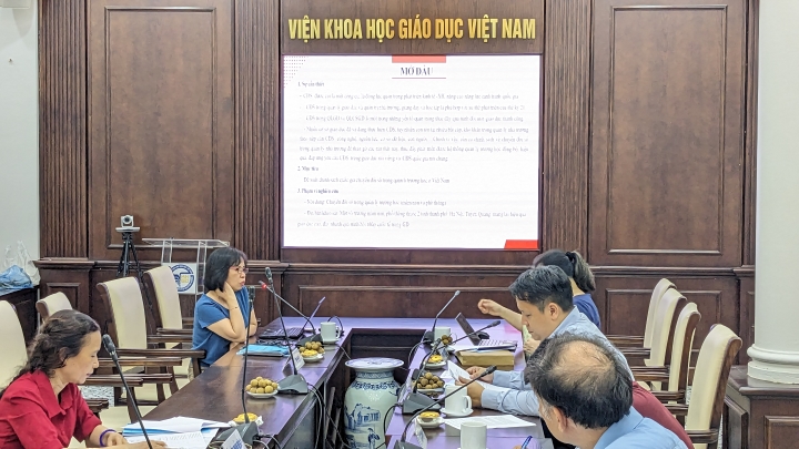 Nghiệm thu cơ sở đề tài KH&CN cấp Bộ “Nghiên cứu đề xuất chính sách quốc gia chuyển đổi số trong quản lý trường học ở Việt Nam”